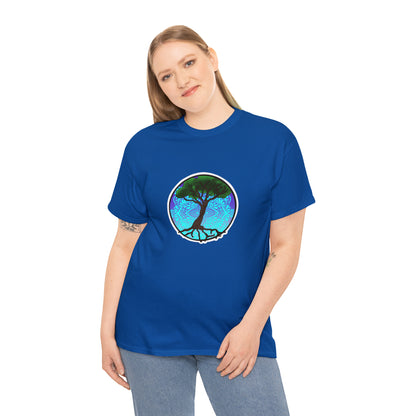 Tree of life Mandala Unisex Heavy Cotton Tee T-Shirt Printify   