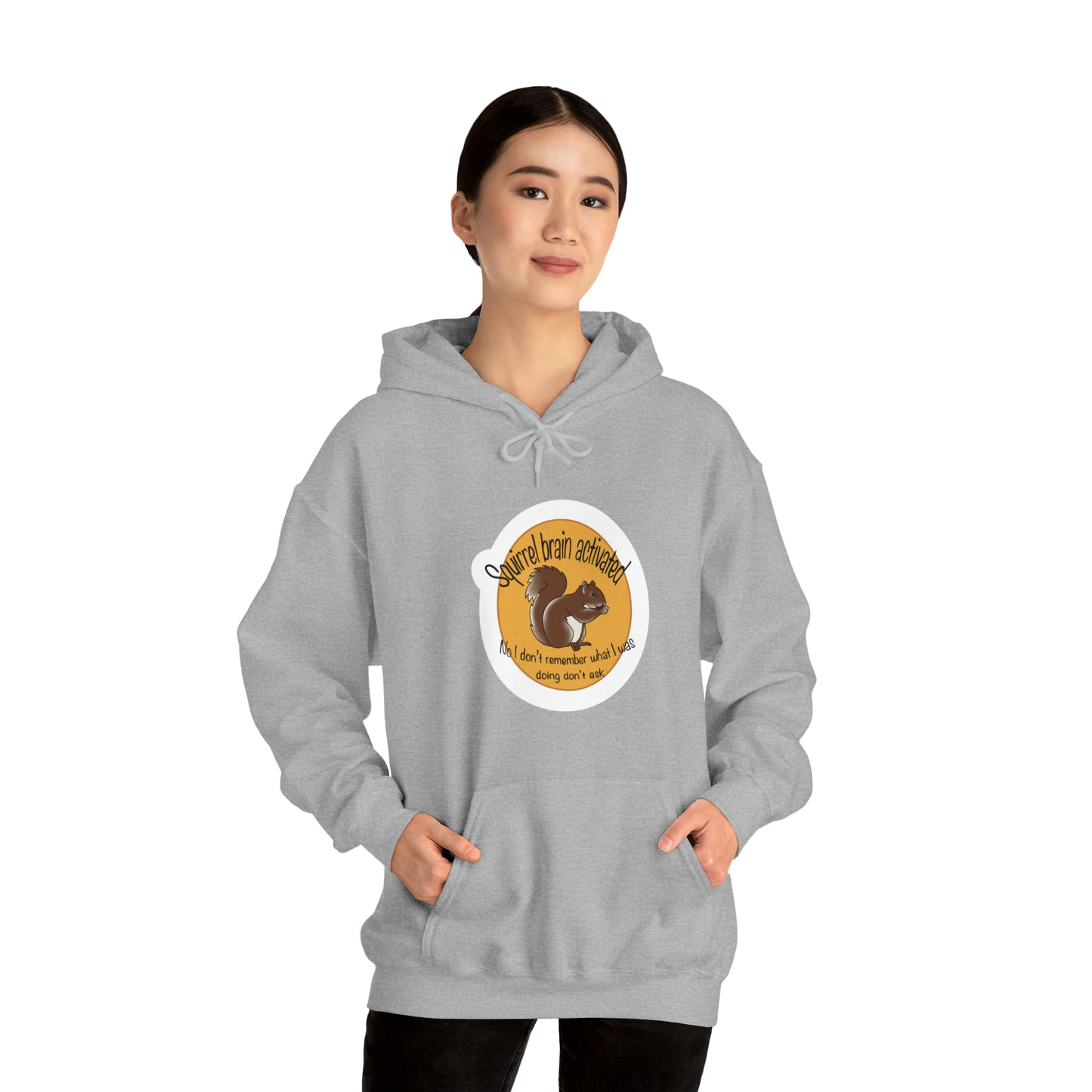 squirrel brain Unisex Heavy Blend™ Hooded Sweatshirt Hoodie Printify   