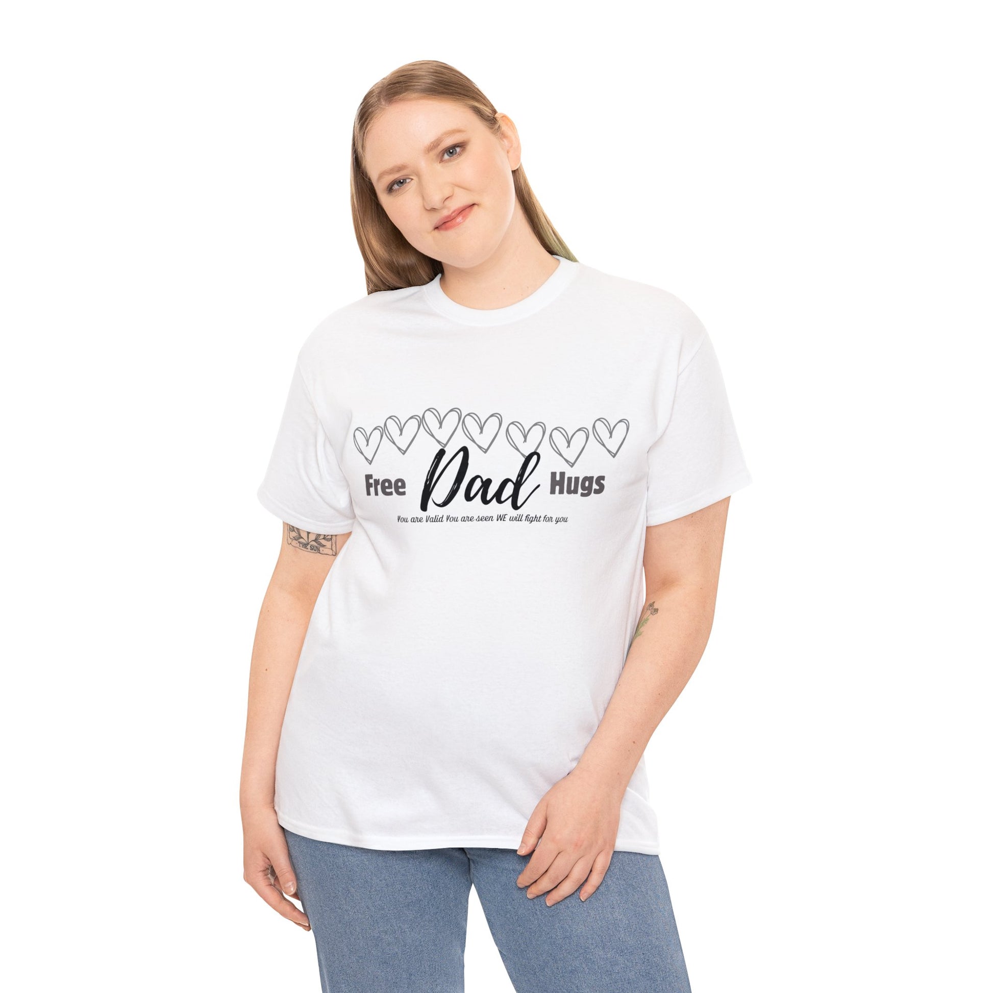 Spread Love and Warmth: "Free Dad Hugs" Shirt T-Shirt Printify   