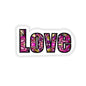 Colorful Love Kiss-Cut Sticker Paper products Printify 6" × 6" Transparent 