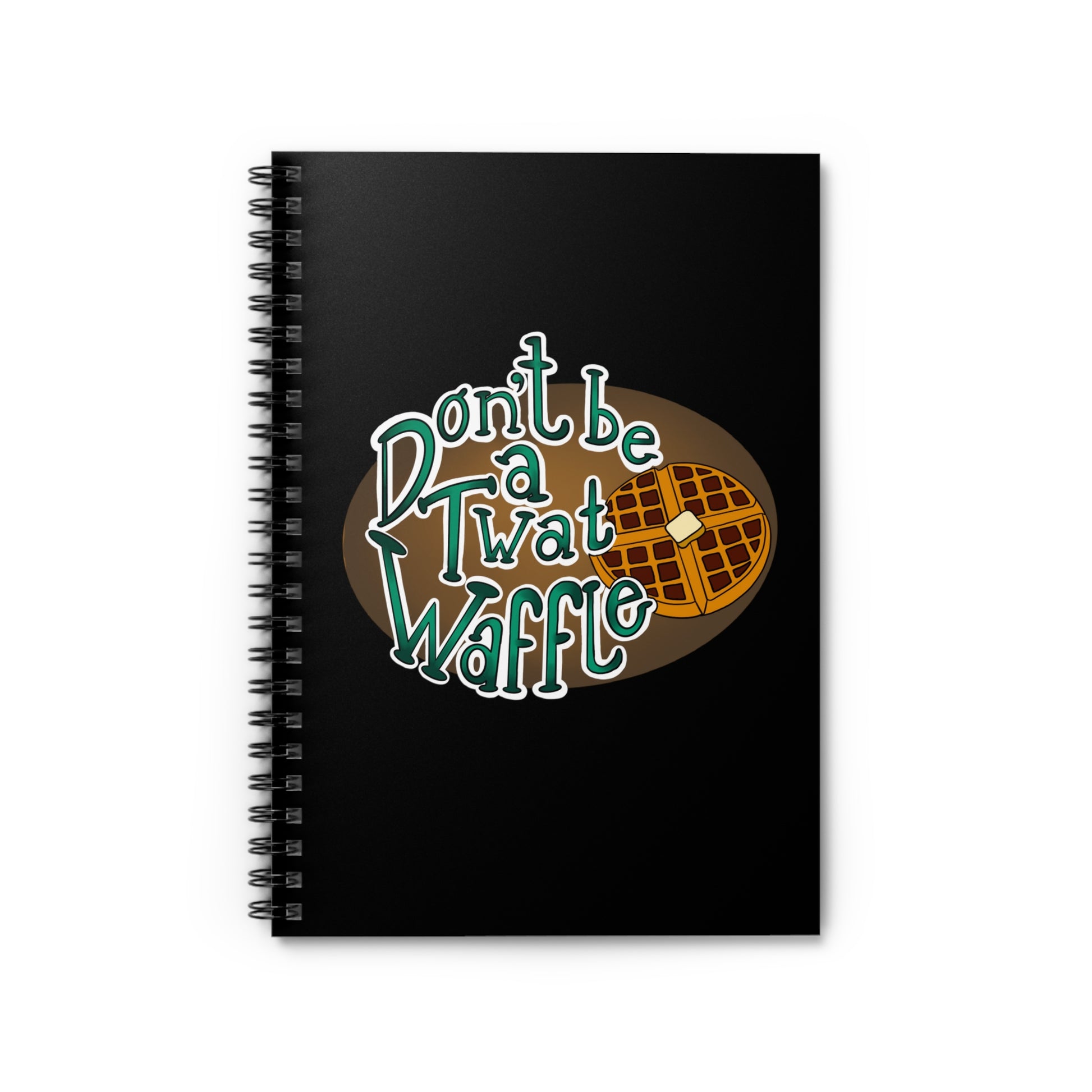 Don't be a twat waffle Spiral Notebook - Ruled Line Paper products Printify   