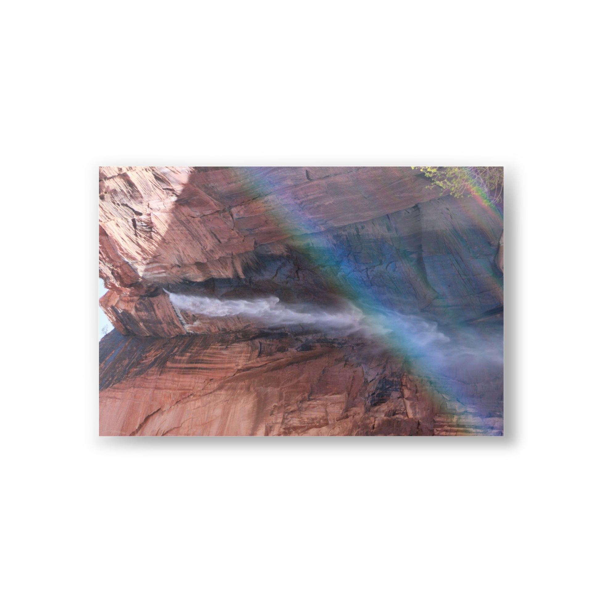 Zion Waterfall Postcards (10pcs) Paper products Printify   