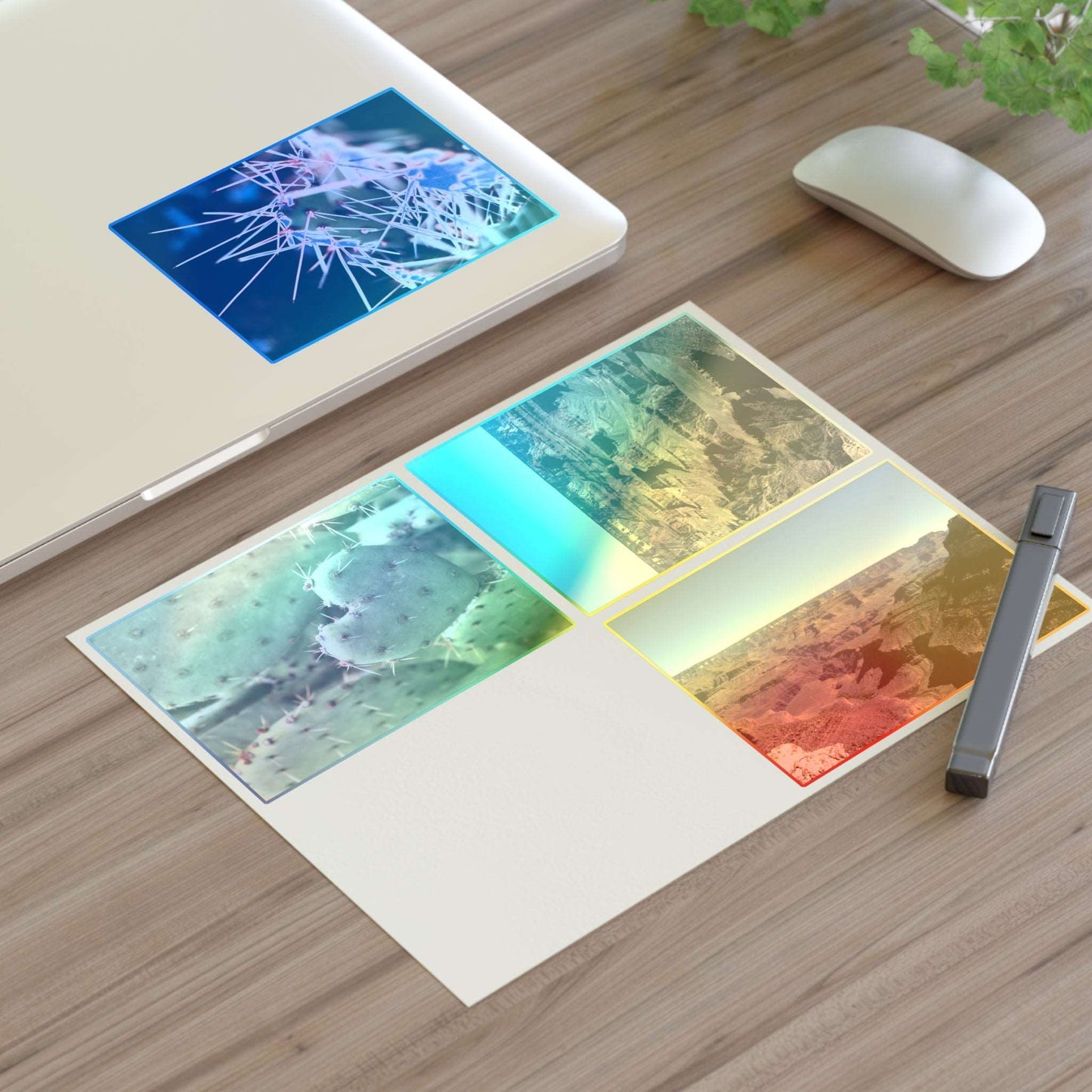 Beautiful Arizona pictures Sticker Sheet Paper products Printify 11" × 8.5" Holographic Die-Cut