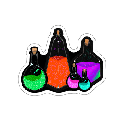 Potion Bottles Kiss-Cut Sticker Paper products Printify   