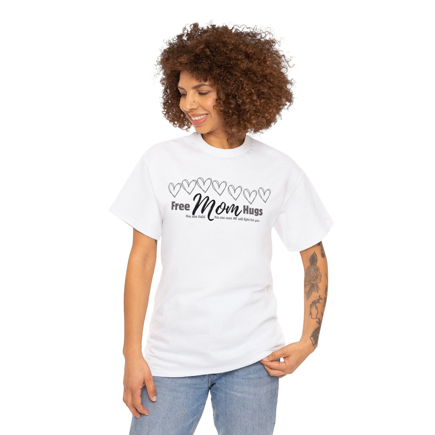 Spread Love and Acceptance: "Free Mom Hugs" Shirt T-Shirt Printify   