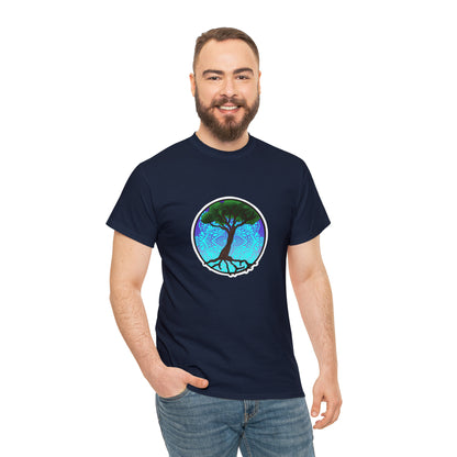 Tree of life Mandala Unisex Heavy Cotton Tee T-Shirt Printify   