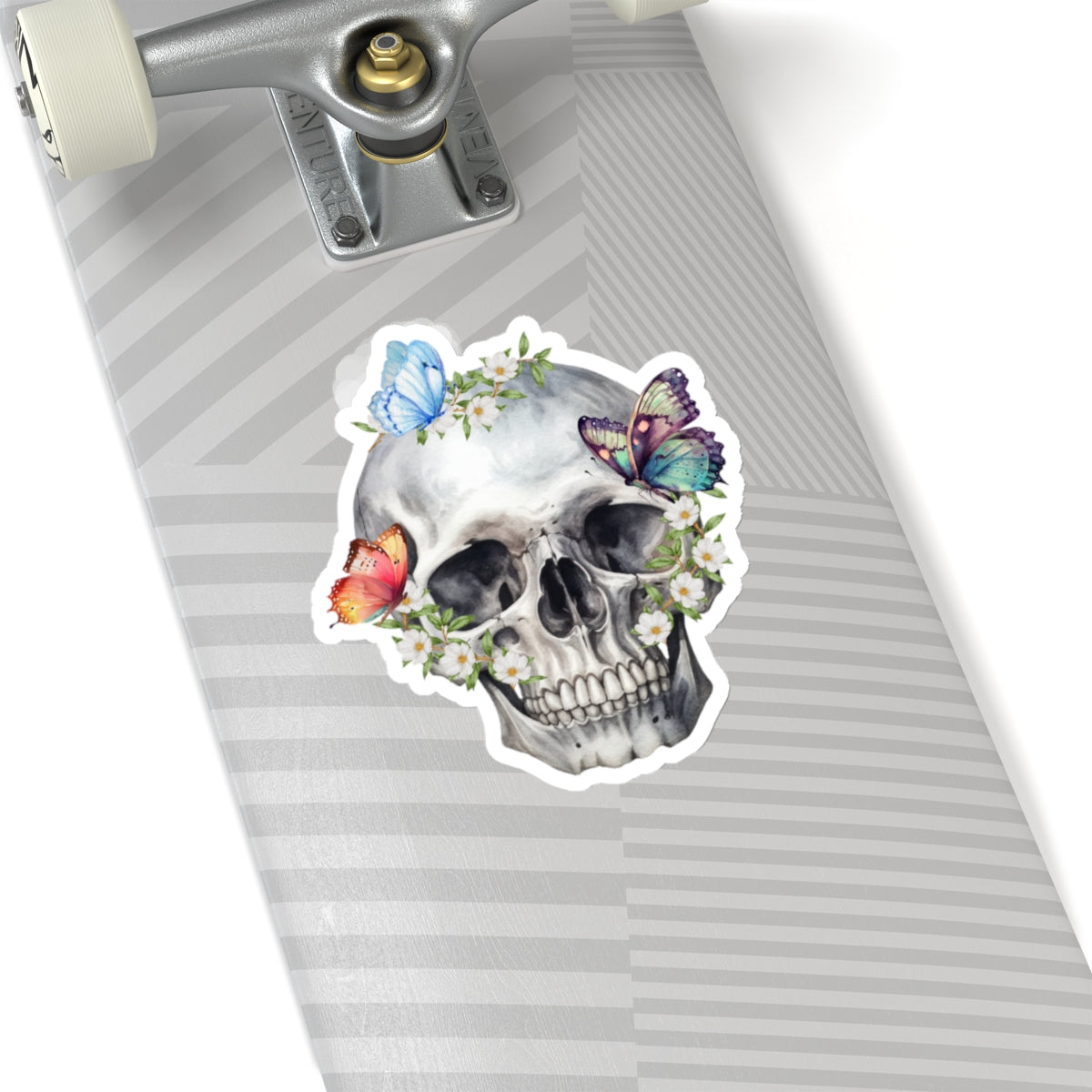 Butterfly and skulls Kiss-Cut Sticker