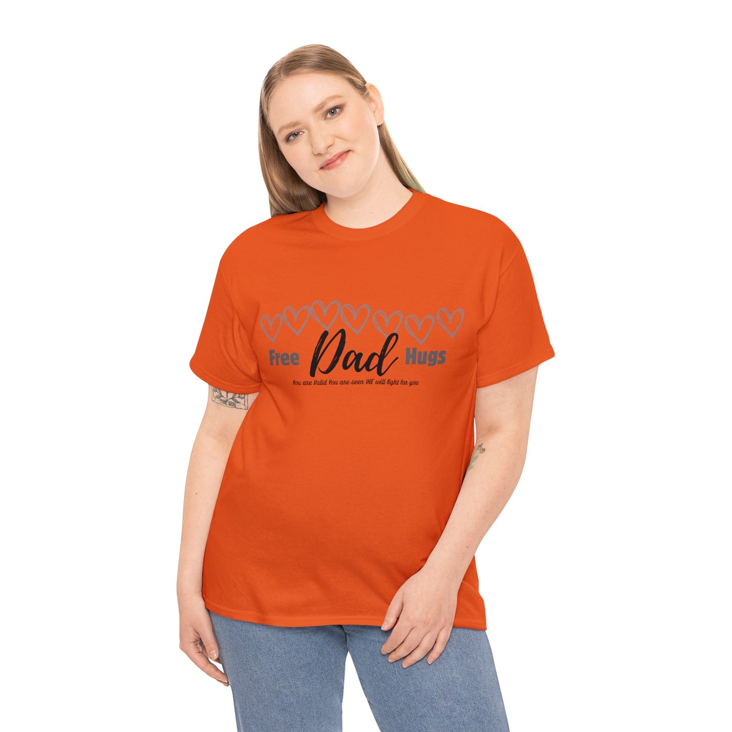 Spread Love and Warmth: "Free Dad Hugs" Shirt T-Shirt Printify   