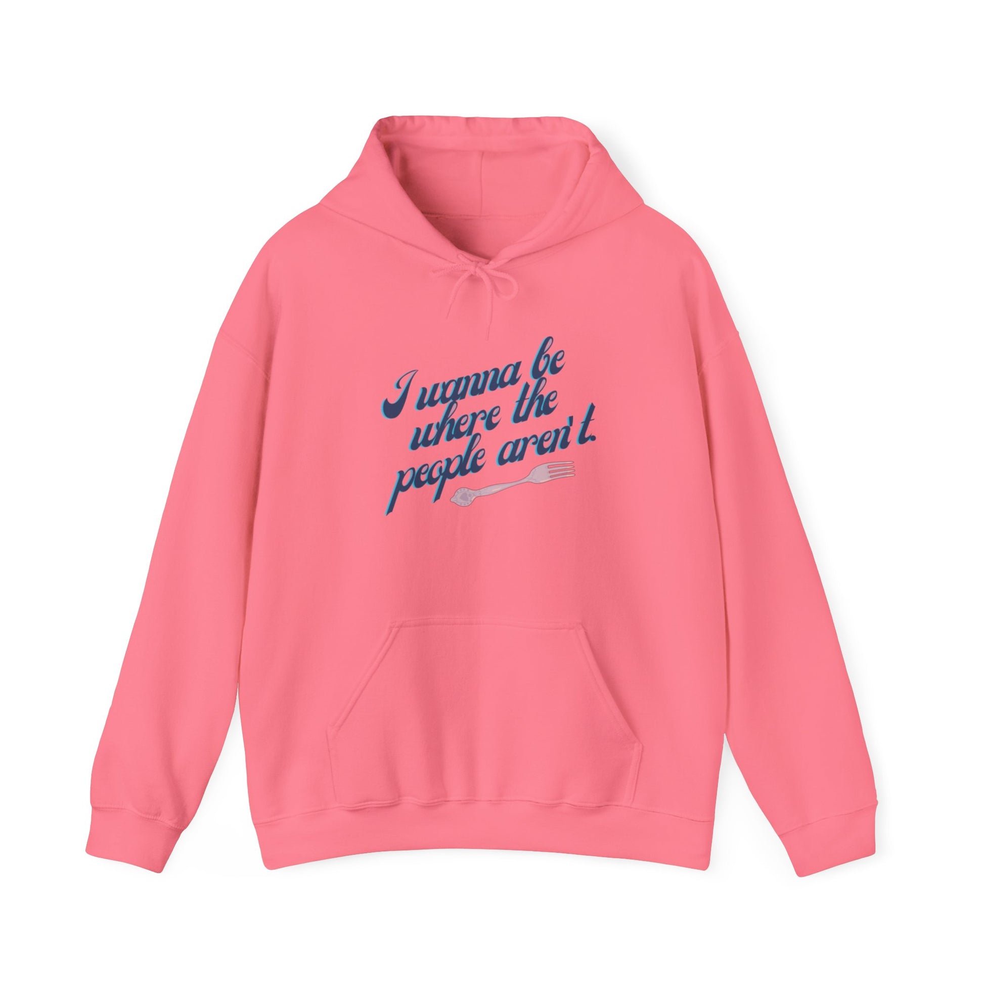 Embrace Your Introverted Side: "I Wanna Be Where the People Aren't" Hoodie Hoodie Printify   