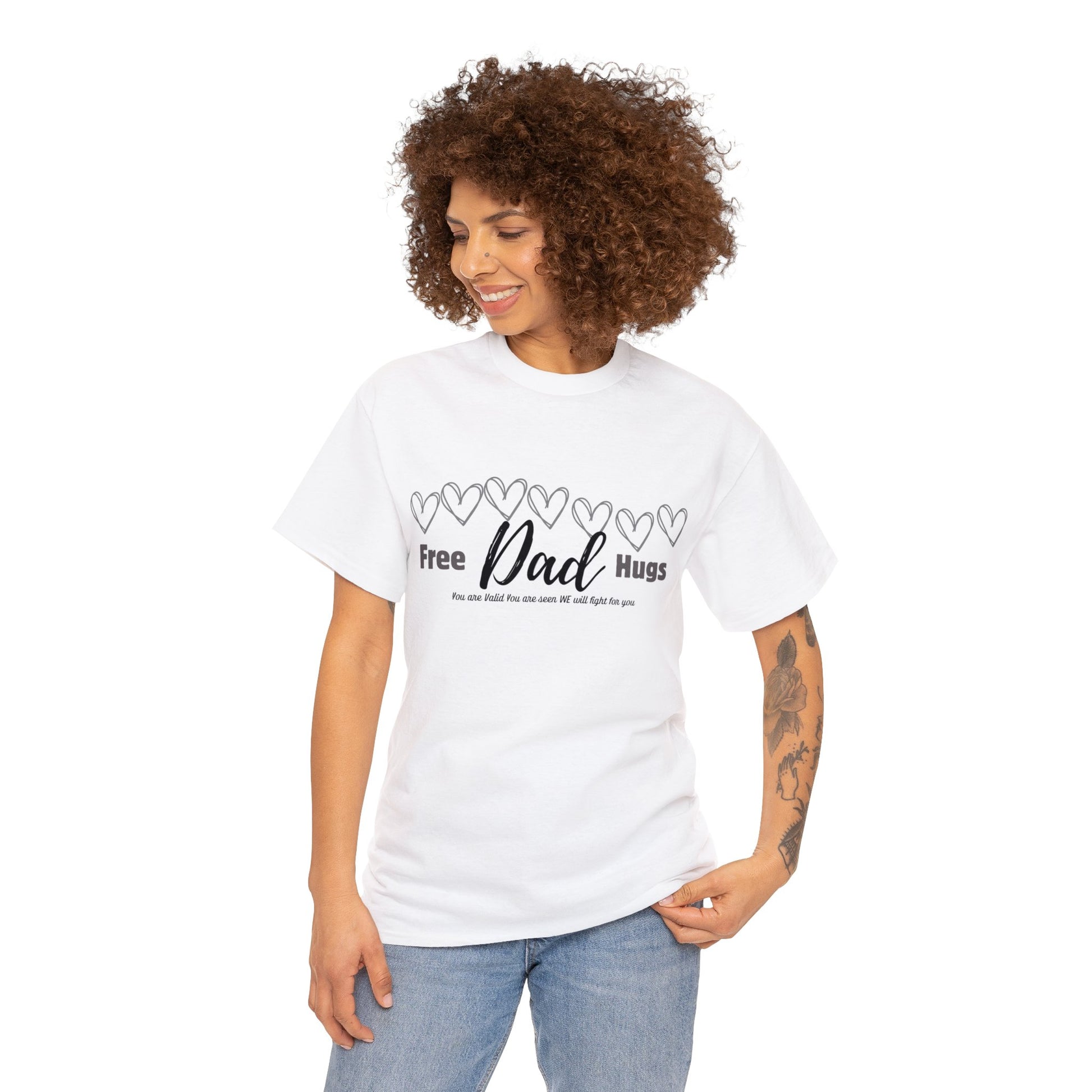 Spread Love and Warmth: "Free Dad Hugs" Shirt T-Shirt Printify   