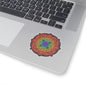 Rainbow Pride mandala Kiss-Cut Sticker Paper products Printify 3" × 3" Transparent 