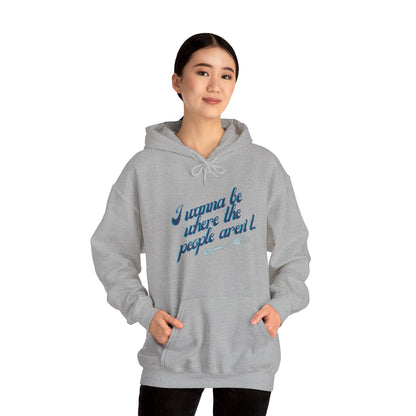 Embrace Your Introverted Side: "I Wanna Be Where the People Aren't" Hoodie Hoodie Printify Sport Grey S 