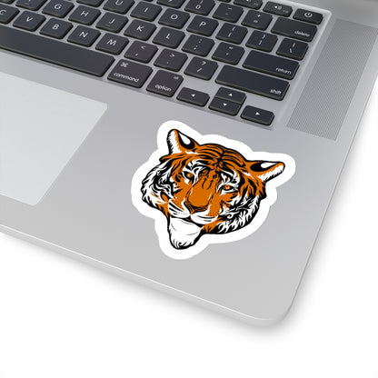 Tiger Kiss-Cut Sticker Paper products Printify 3" × 3" White 