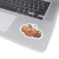 Pumpkins Kiss-Cut Sticker Paper products Printify 3" × 3" Transparent 