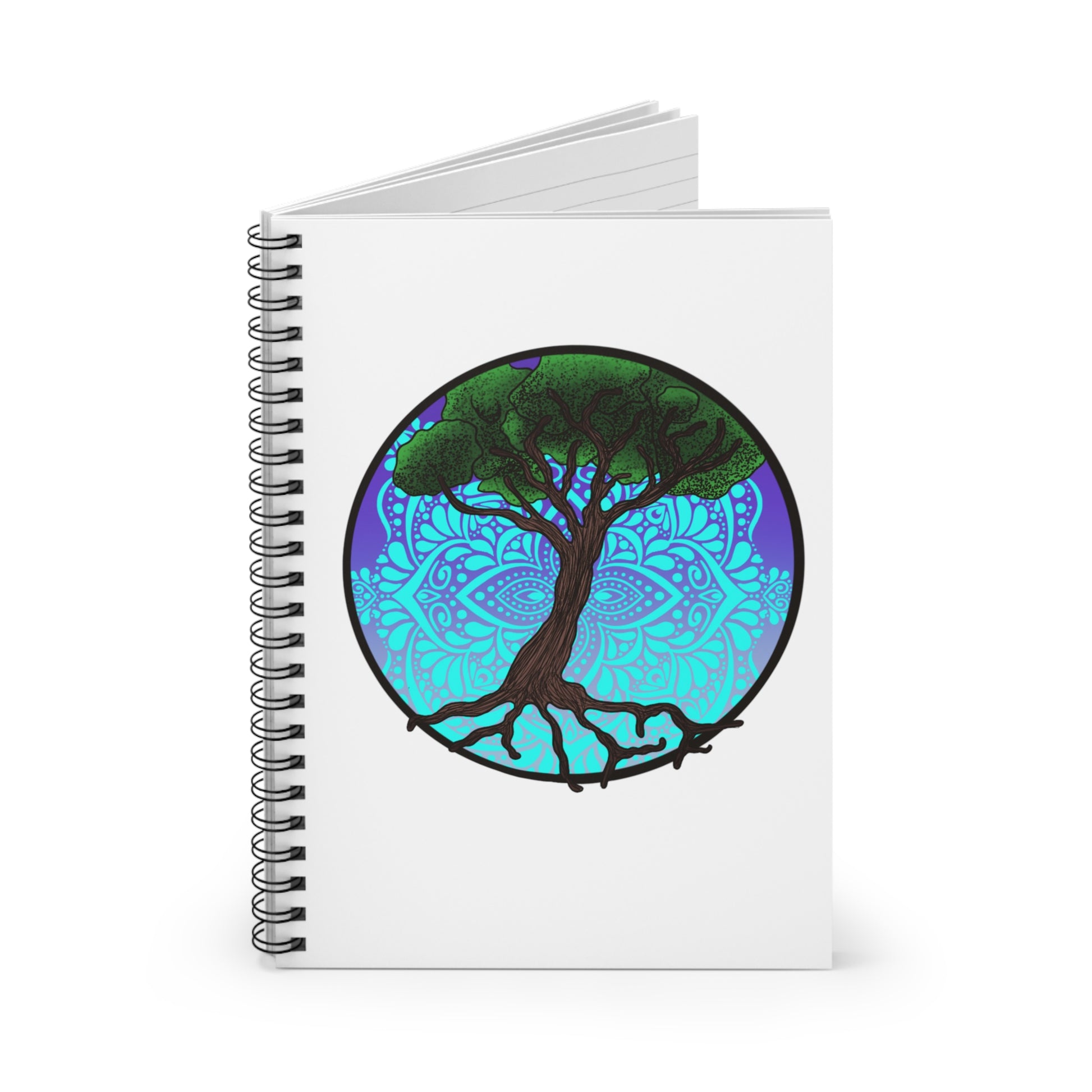 Tree of life Spiral Notebook - Ruled Line Paper products Printify   