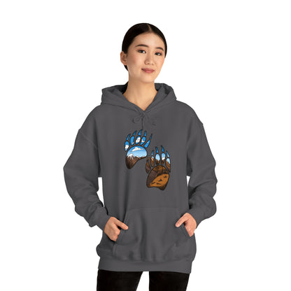 bear paws Unisex Heavy Blend™ Hooded Sweatshirt Hoodie Printify   