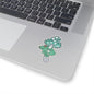 Frog and Mushroom Sticker Paper products Printify 3" × 3" Transparent 