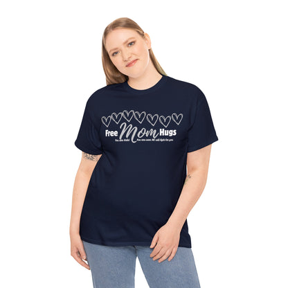 Spread Love and Acceptance: "Free Mom Hugs" Shirt light on Dark T-Shirt Printify Navy S 