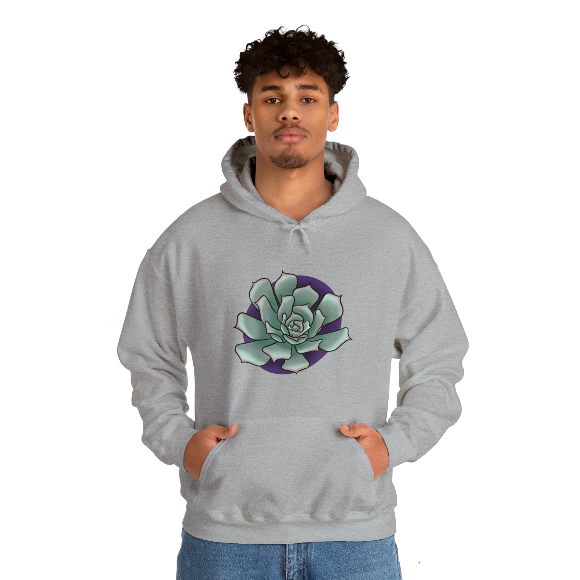 succulent Unisex Heavy Blend™ Hooded Sweatshirt Hoodie Printify   