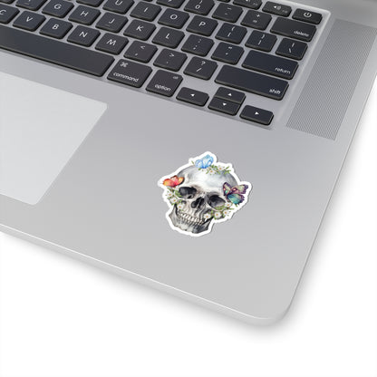 Butterfly and skulls Kiss-Cut Sticker