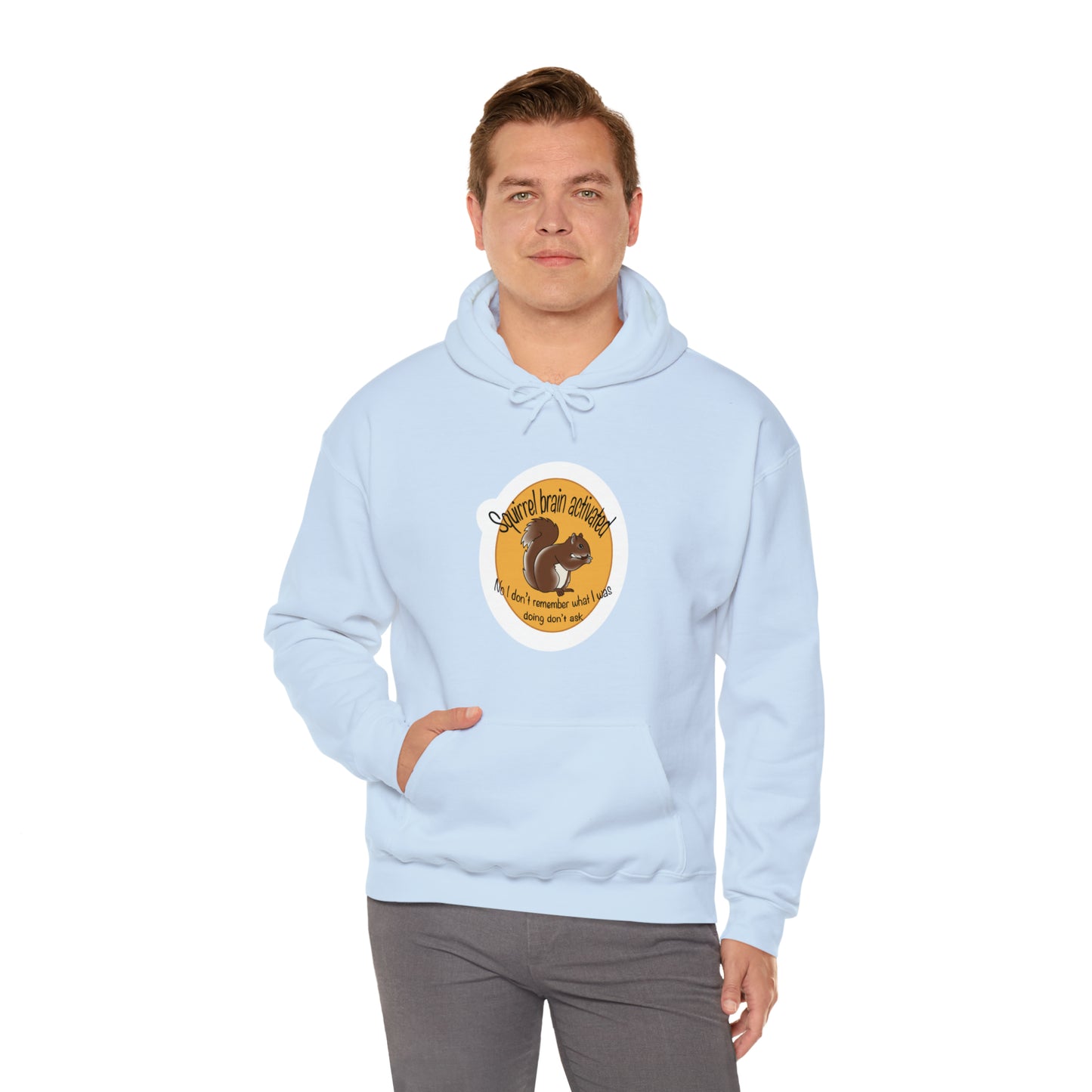 squirrel brain Unisex Heavy Blend™ Hooded Sweatshirt Hoodie Printify   