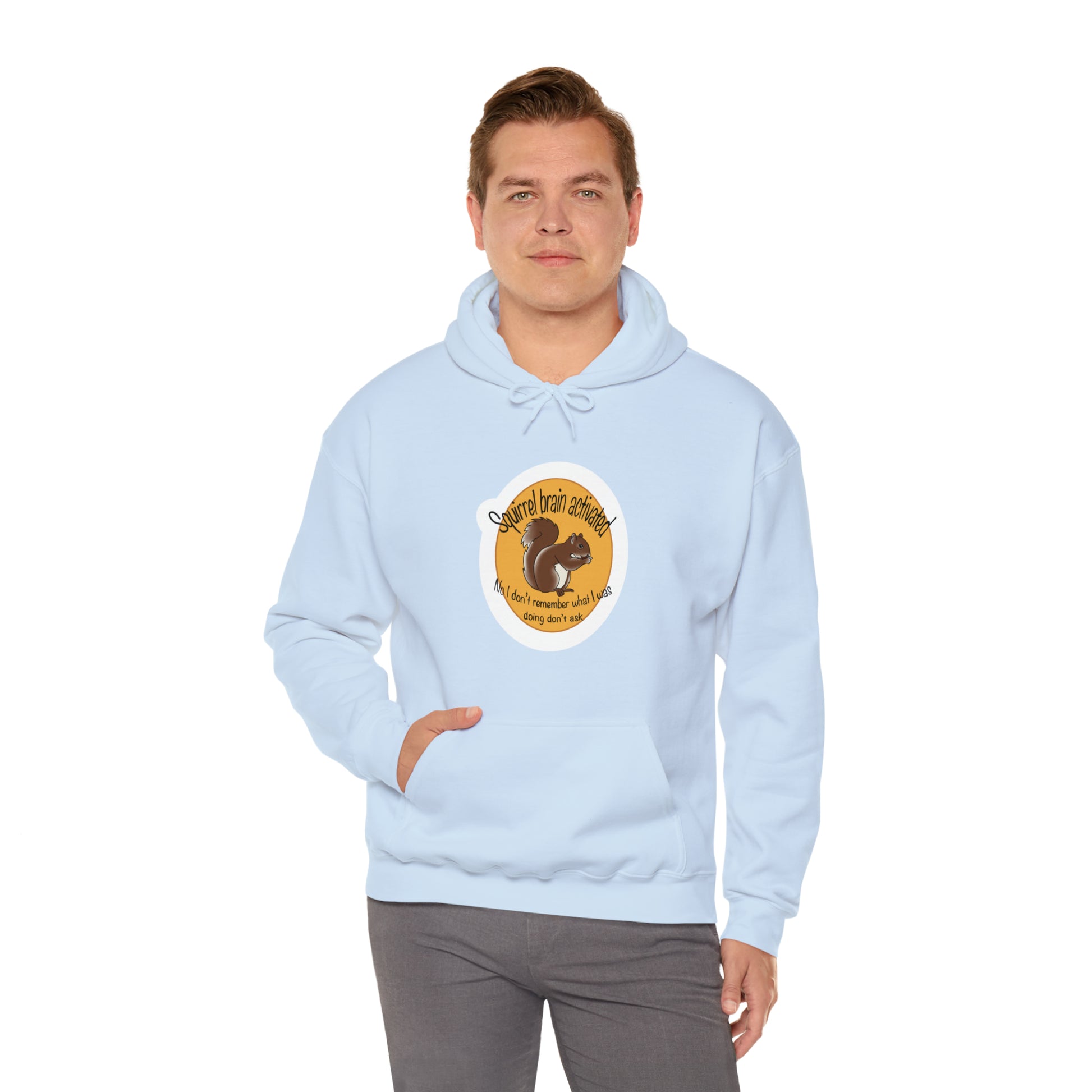 squirrel brain Unisex Heavy Blend™ Hooded Sweatshirt Hoodie Printify   