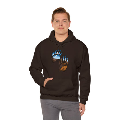 bear paws Unisex Heavy Blend™ Hooded Sweatshirt Hoodie Printify   