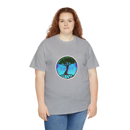 Tree of life Mandala Unisex Heavy Cotton Tee T-Shirt Printify   