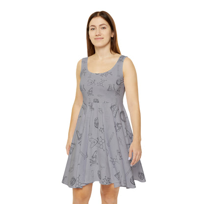 Science Women's Skater Dress (AOP) All Over Prints Printify   