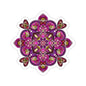 Pink Mandala Kiss-Cut Sticker Paper products Printify 3" × 3" White 