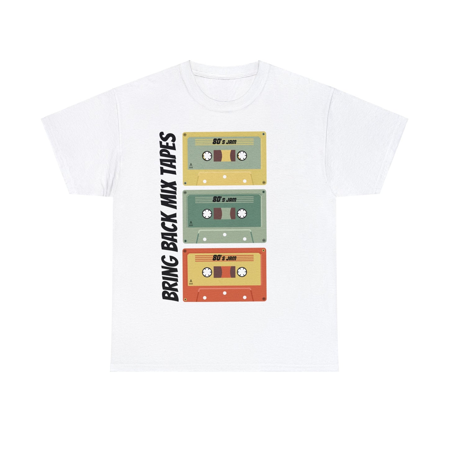 Bring back Mix tapes T shirt T-Shirt Printify White S 