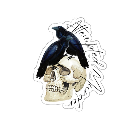 Crow Skull Kiss-Cut Stickers