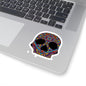 Skull mandala Kiss-Cut Sticker Paper products Printify 3" × 3" White 