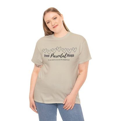 Spread Love and Comfort: "Free Parental Hugs" Shirt T-Shirt Printify Sand S 