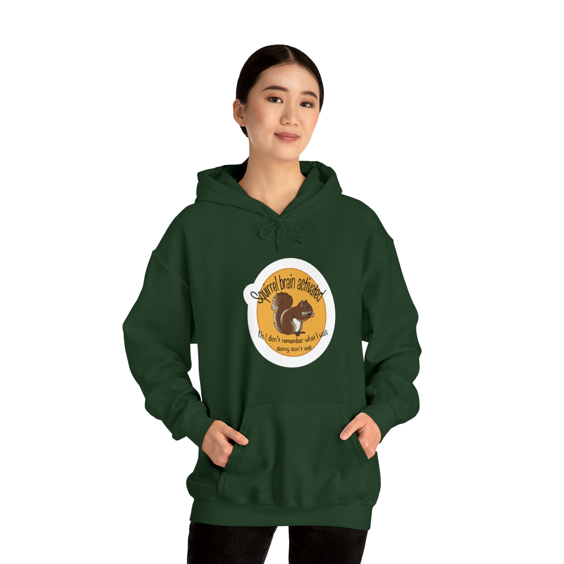 squirrel brain Unisex Heavy Blend™ Hooded Sweatshirt Hoodie Printify   