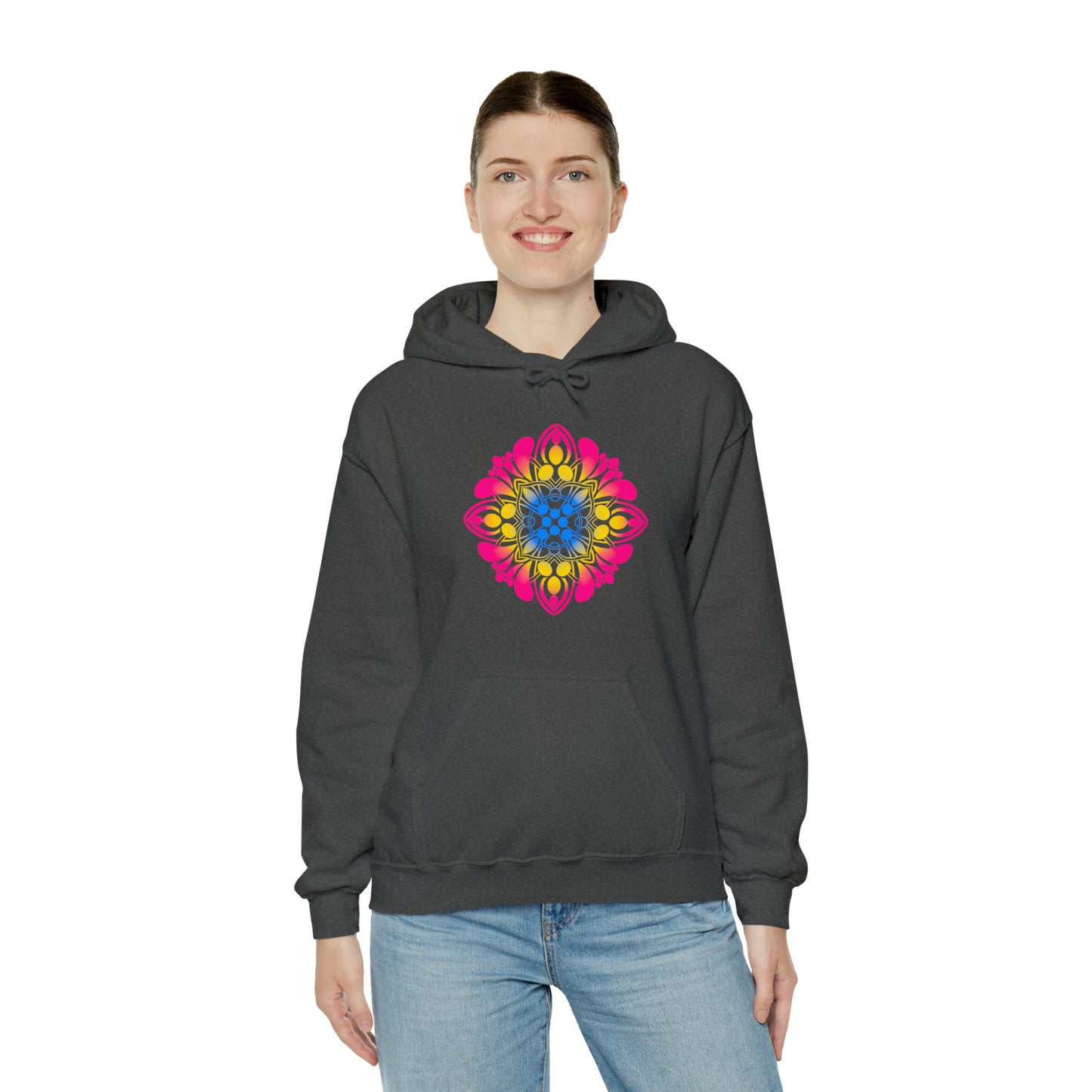 pansexual pride Unisex Heavy Blend™ Hooded Sweatshirt Hoodie Printify   