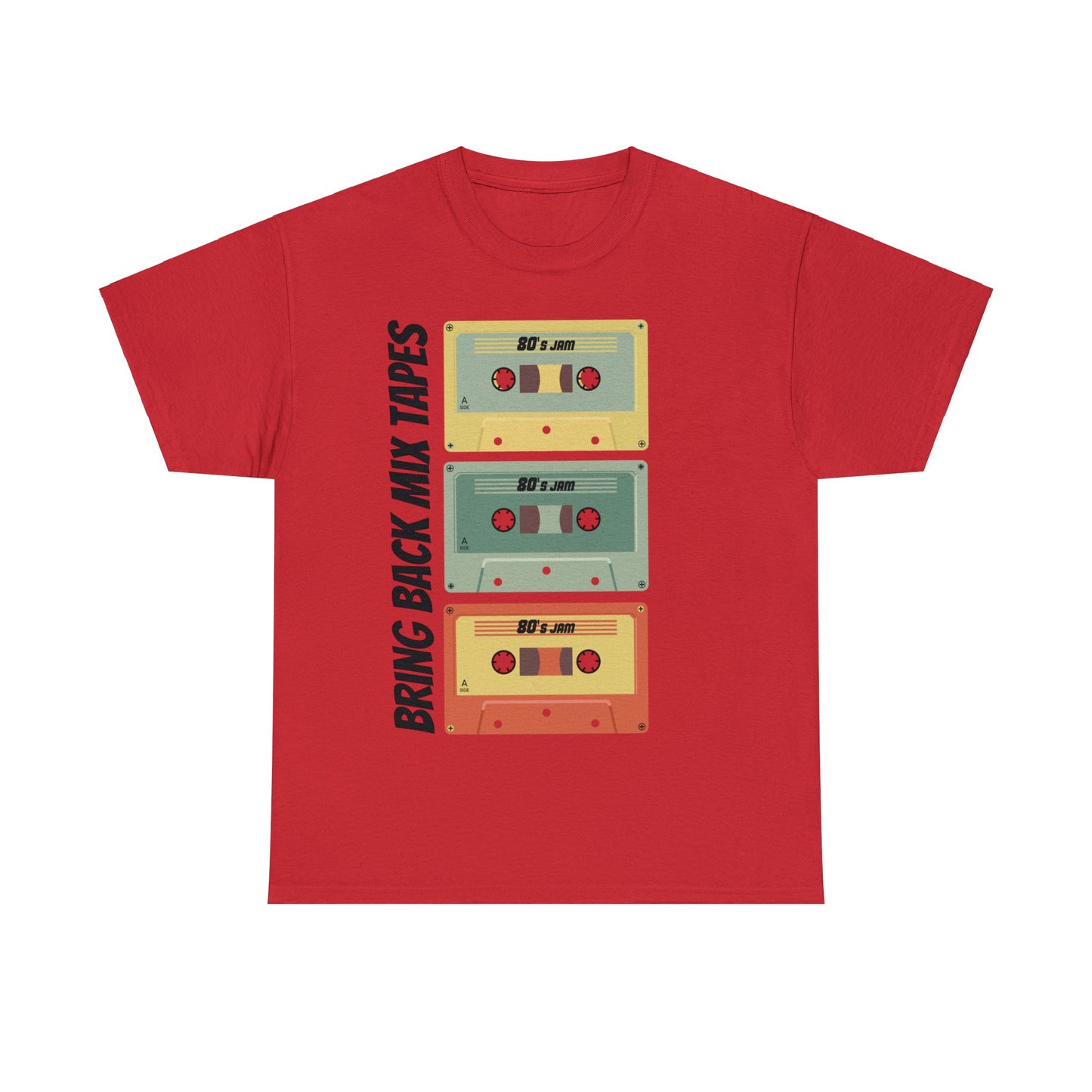 Bring back Mix tapes T shirt T-Shirt Printify Red S 