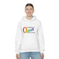 Far too queer Pride Unisex Heavy Blend™ Hooded Sweatshirt Hoodie Printify White S 