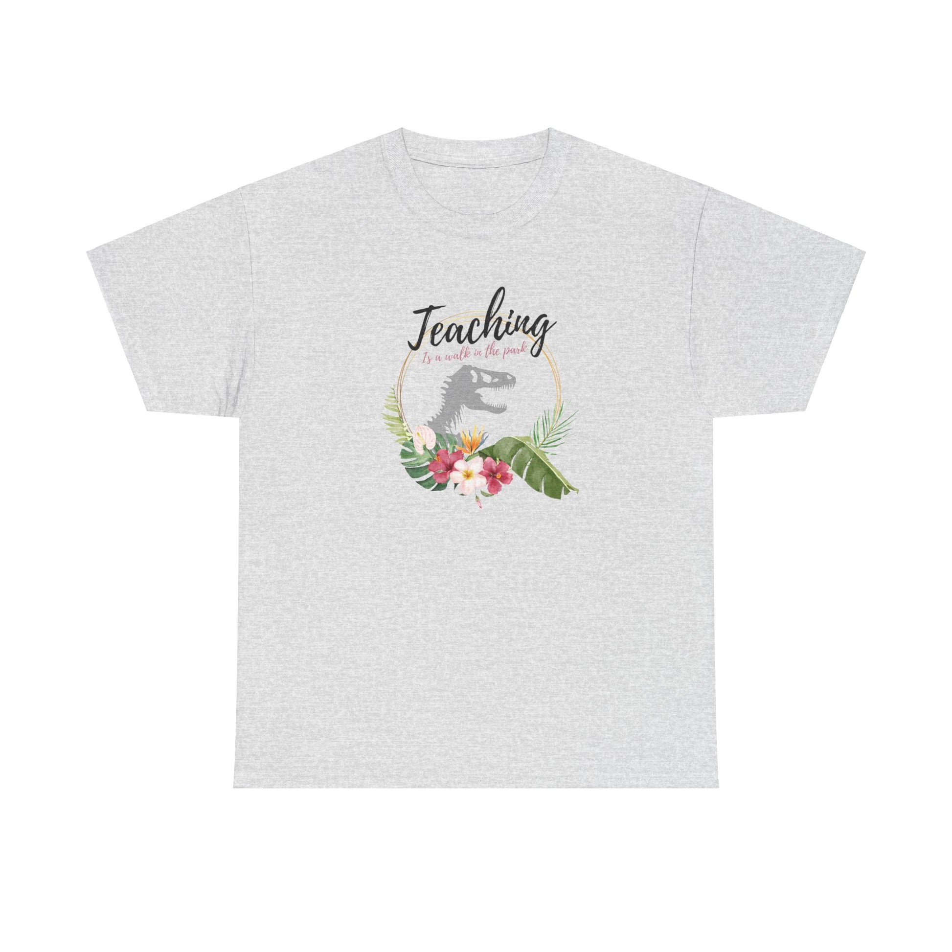 Teaching is a walk in the park Unisex Heavy Cotton Tee T-Shirt Printify   