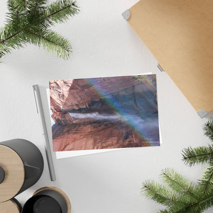 Zion Waterfall Postcards (10pcs) Paper products Printify   