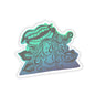 Overstimulated Kiss-Cut Sticker Paper products Printify 2" × 2" Transparent 