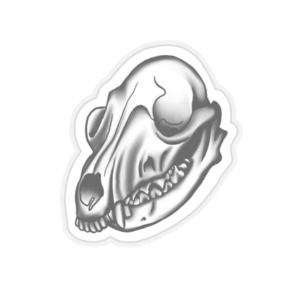 SKull Kiss-Cut Sticker Paper products Printify   