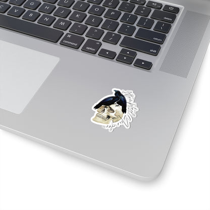 Crow Skull Kiss-Cut Stickers