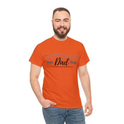 Spread Love and Warmth: "Free Dad Hugs" Shirt T-Shirt Printify Orange S 