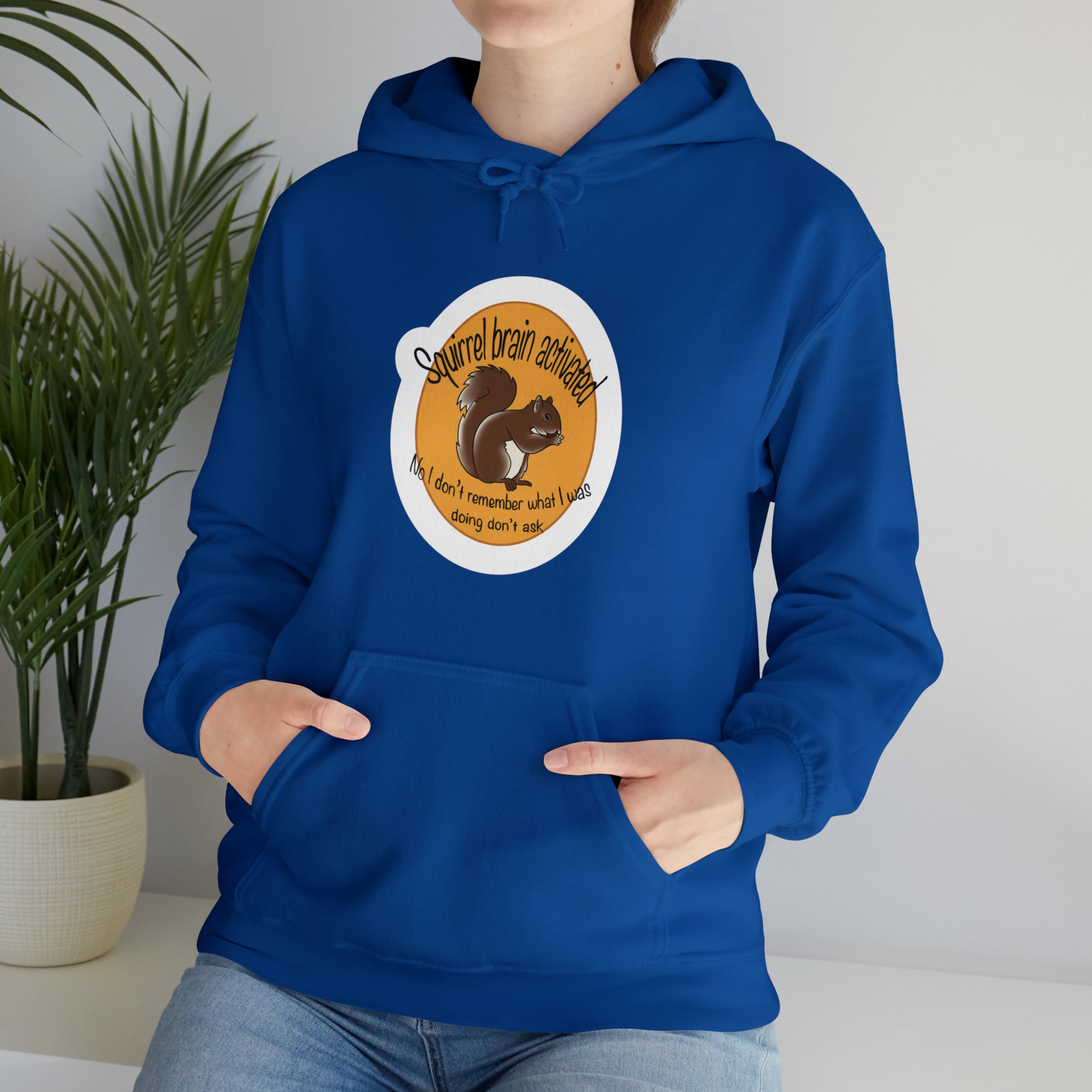 squirrel brain Unisex Heavy Blend™ Hooded Sweatshirt Hoodie Printify   