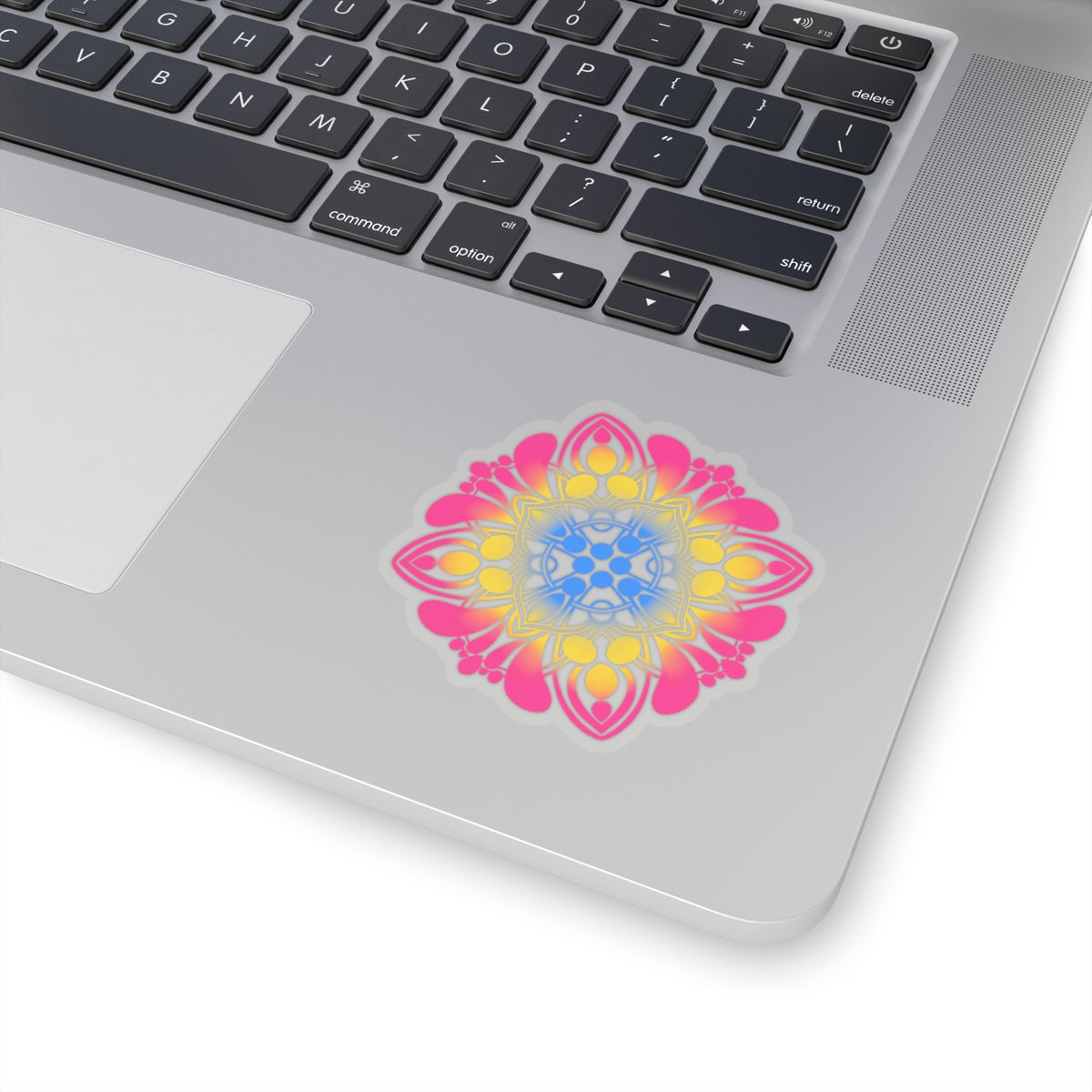 Pansexual pride Mandala Kiss-Cut Sticker Paper products Printify   