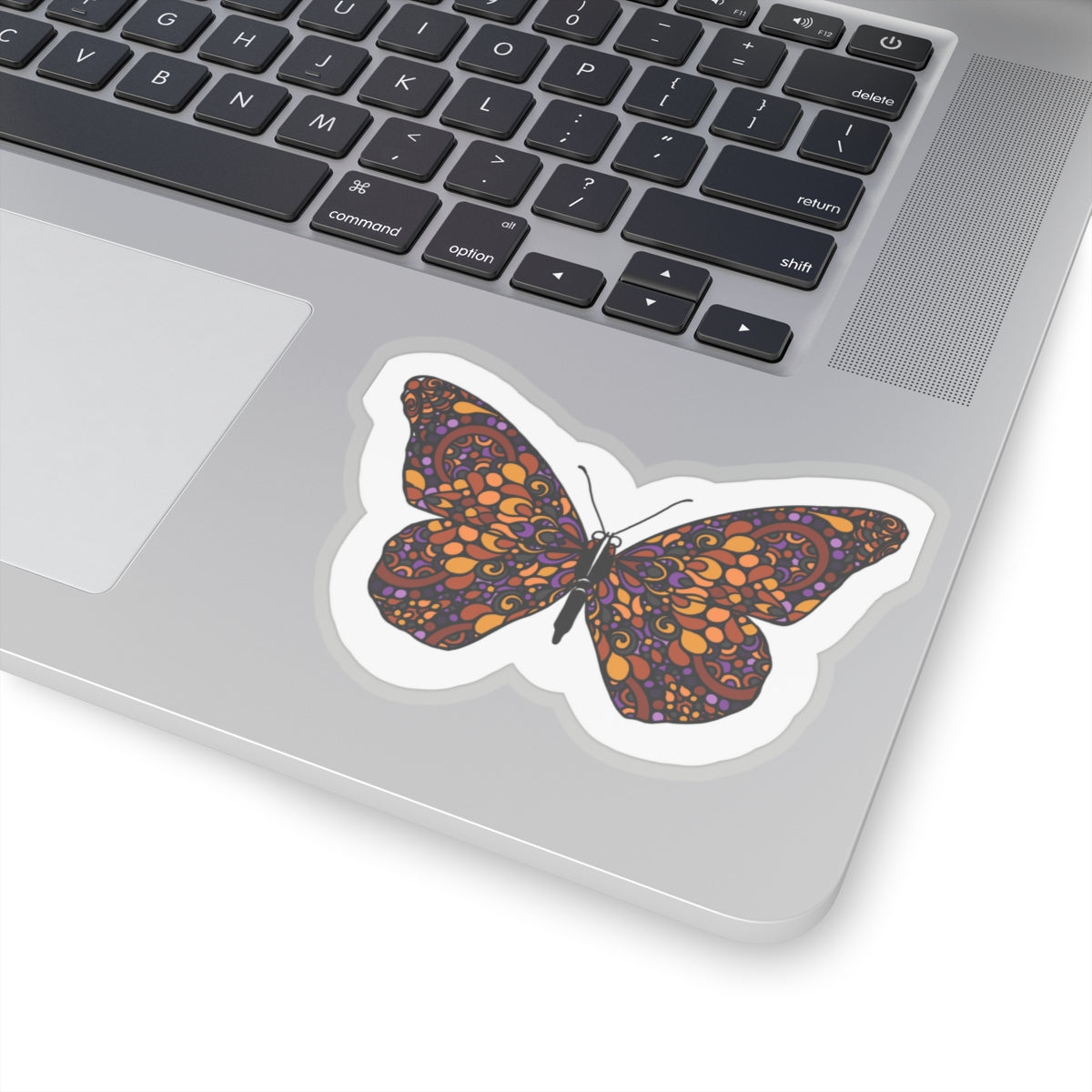 Butterfly Kiss-Cut Sticker Paper products Printify 4" × 4" Transparent 