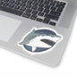 Great white Shark Kiss-Cut Sticker Paper products Printify 4" × 4" Transparent 