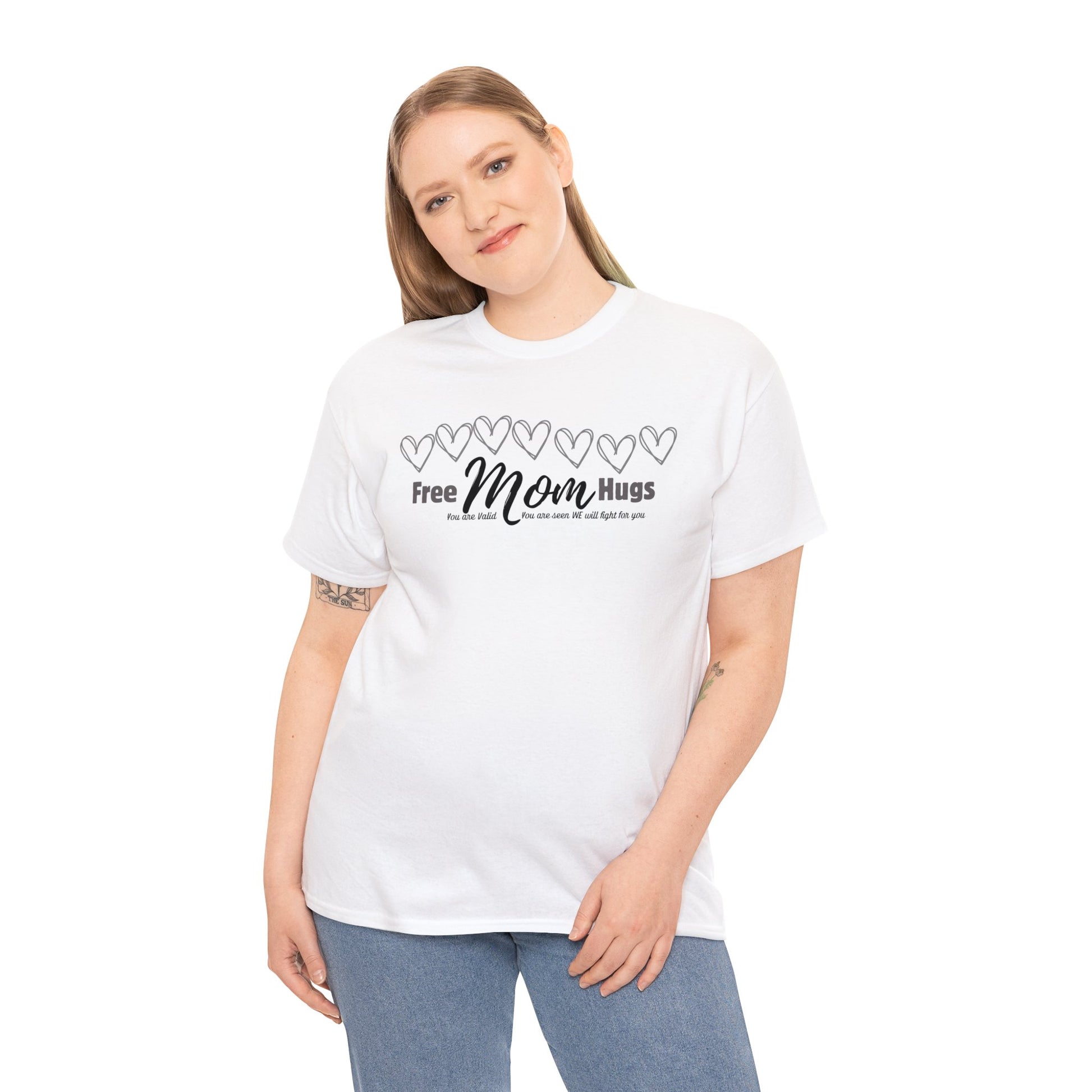 Spread Love and Acceptance: "Free Mom Hugs" Shirt T-Shirt Printify   