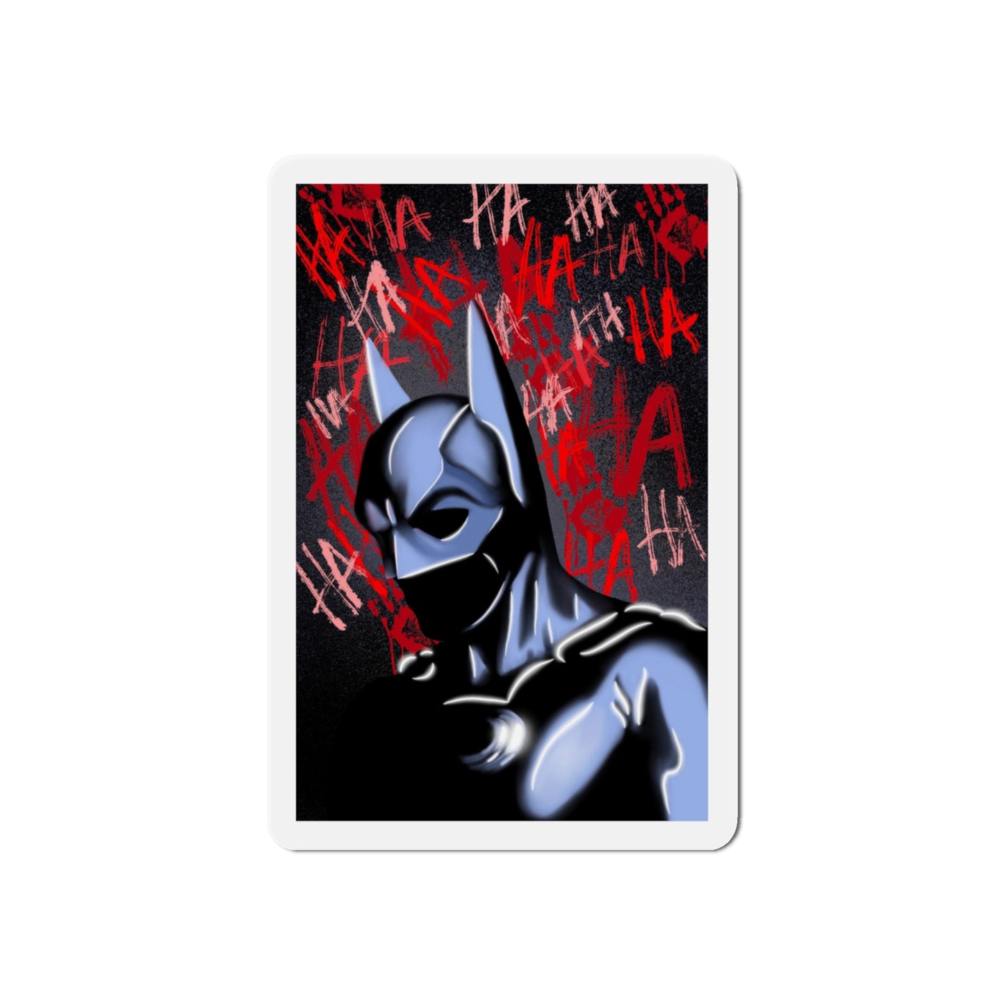 Batman Die-Cut Magnet Home Decor Printify 3" x 3" Die-Cut 1 pc